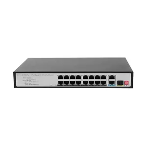 JideTech 100 Gigabit 19-port PoE Switch IP30 Supports Dial-up VLAN And POE Watchdog 250W