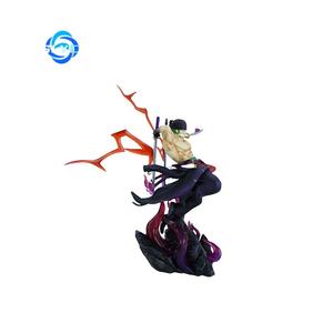 Statua <span class=keywords><strong>One</strong></span> <span class=keywords><strong>Piece</strong></span> GK Thousand Worlds Zoro Stile Tre Spade in Posa di Salto con Specchio Rotto, Figura da Collezione in Scatola - Product Image 2