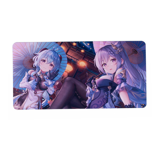 Custom Sublimation Microfiber Rubber Gaming Mouse Pads Ergonomic Large Extended Cute Kawaii 3D Anime Girl Logo for the Gamer