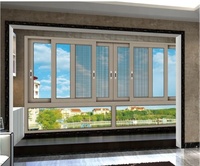 Fenêtre coulissante double en verre isolé, fenêtre de maison, style japonais, nouveau design