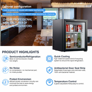 Refrigerador Portátil de 25L con Congelador de Una Puerta, Minibar para Hotel, Exhibidor de Bebidas <span class=keywords><strong>sin</strong></span> Compresor, Nuevo - Product Image 2