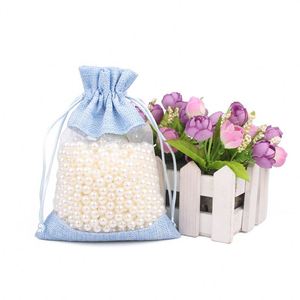 Sacs cadeaux en organza avec cordon de serrage, pochettes en maille pour bijoux, mariages, fêtes, cadeaux de Noël, sacs à bonbons - Vente en gros - Product Image 4