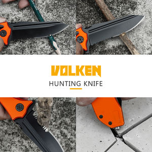 Cuchillo plegable para acampar con vidrio de interruptor de seguridad roto - Product Image 5