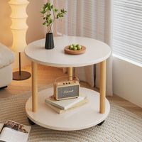 Table d'appoint moderne et durable, petite table mobile, table basse de salon, table de chevet minimaliste avec rangement en bois