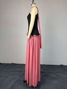 Nuovi Arrivi: Abito Donna Senza Maniche in Due Colori, Vestito Lungo Plissettato, Taglie Plus S-2XL - Product Image 3