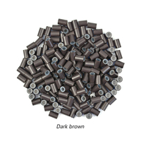 Großhandel 1000 Stück Silikonbeschichtete Micro Links Ringe Perlen Haarverlängerungen 4,0x2,8x6,0 mm Haarperlen