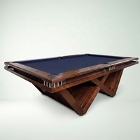 Table de billard en bois massif de qualité supérieure, 7 pieds, table de billard en ardoise, pieds en forme de W, artisanat de luxe pour villa, club, resort