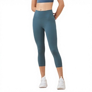 Pantalones de Yoga Ligeros de Cintura Alta para Mujer, Leggings Deportivos con Efecto Push-Up, Ropa Deportiva para Adultos, Spandex/Nailon, Color Sólido - Product Image 2