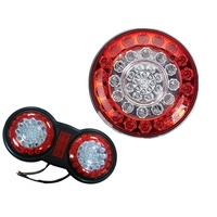 Luz Trasera LED Redonda de 24v para Camión y Remolque, Lámpara Trasera de 4 Pulgadas