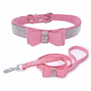 Diamant bogen Haustier halsband Hunde halsband kleine und mittelgroße Hunde halsband halsband Halskette