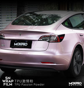 Vinilo para Rotulación de Automóviles MOKPRO, Vinilo de Cambio de Color para Todo el Vehículo, TPU Rosa Pasión, Rollo de Vinilo para Envolver Automóviles - Product Image 3