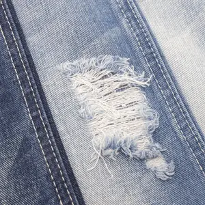 10S * 10S Großhandel Baumwolle Viskose 10,3 Unzen hochwertige Non-Stretch-Denim-Stoff auf Lager