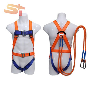 Cinto de Segurança Certificado CE SIKE com Fivela de Conexão Rápida, Comprimento Ajustável, Anel D de Aço, Âncora Vertical para Linha de Vida, Capacidade de Quebra de 2200kg - Product Image 1