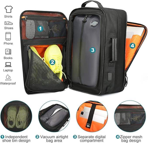 New Men's Large Capacity <b>Vacuum</b> Compression <b>Seal</b> Backpack Water-Repellent Oxford Cloth Travel <b>Bag</b> Polyester air Backpack - Product Image 4