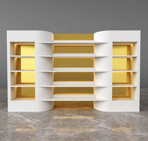 Étagères de présentation de parfums personnalisées, écologiques, recyclables, durables, avec éclairage LED, couleur personnalisée, vitrine de luxe pour cosmétiques, armoire de beauté - Product Image 5