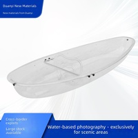 Bateau transparent en PC pour la photographie de mariages et de scènes au bord de la piscine - Capacité 1 personne, longueur 2,1-3 m