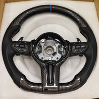 Volante Deportivo Retrofit M Sports en Fibra de Carbono Negra para BMW X1 M2 E82 E90 M5 F15 F30 F36 F40 F87 F90