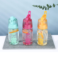 550ml clair Kawaii sans BPA mignon en plastique Sipper bouteilles d'eau en plein air portables tasses pour enfants pour boire directement
