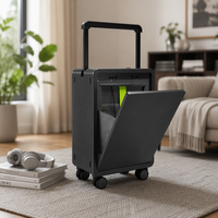 Renseignez-vous maintenant pour Aircraft Grade PC Trolley Bagages Set Modern Front Open Bagages Suit Cases pour Voyager Made