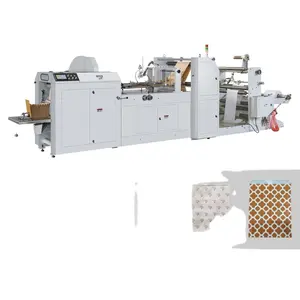 Cheap price total power 7kw paper bag making machine with printing for paper bag packaging