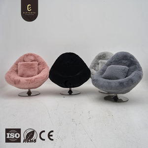 Kursi Ruang Tamu Desain Mewah yang Dapat Disesuaikan, Kursi Santai Putar Tunggal Modern Berwarna-warni, Kursi Santai Bulu Berkualitas Tinggi untuk Rumah Mewah - Product Image 3