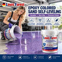 Peinture de sol liquide époxy colorée respectueuse de l'environnement conforme à la norme RoHS, revêtement de sol pour garage, ciment, sol commercial, auto-nivelant