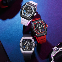CHANCE 9-190G-12 Hangzhou Montre automatique de luxe en acier inoxydable avec cadran ajouré, réserve de marche et étanchéité 30m