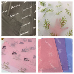 Pegatinas de papel de seda coloridas con logotipo personalizado de una cara para regalo de rubor cosmético papel de escritura colorido colores diversos para - Product Image 6