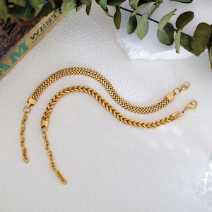 Pulseras de Cadena de Acero Inoxidable Personalizadas al por Mayor, Pulseras y Brazaletes Chapados en Oro de 14k y 18k para Mujer - Product Image 3