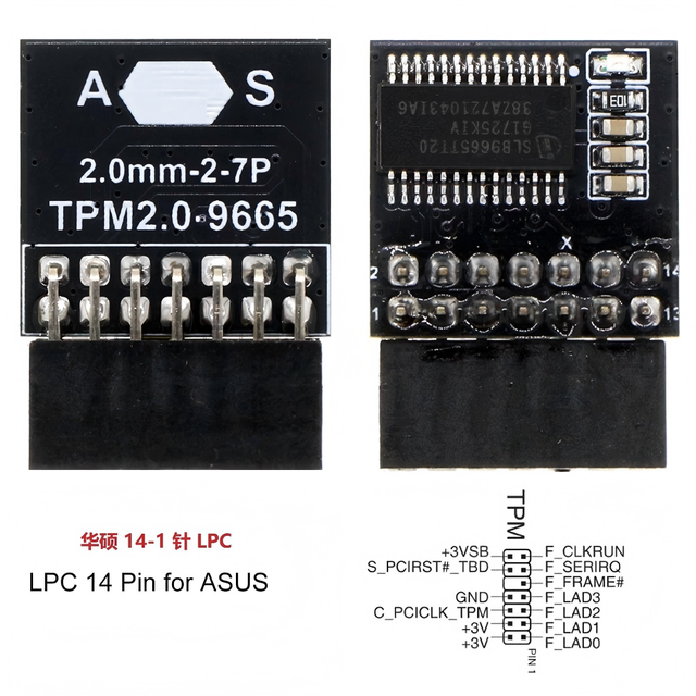 Good Pricc High Quality TPM2.0 Security Module Win11 LPC Module LPC Motherboard Universal 323-1 Fast Shipping