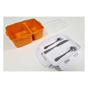 Meal holder (20.8x16x8.4cm) 2P with steel cutlery LYSS Assorted 2123C99 - Product Image 6