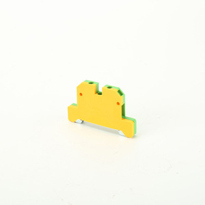 Ek2.5/35 Yellow Green Bicolor SAK JXB Series Grounding <b>Terminal</b> Block 2 Pole 100 A 11 20 Awg Copper Alloy Screw Connection - Product Image 1