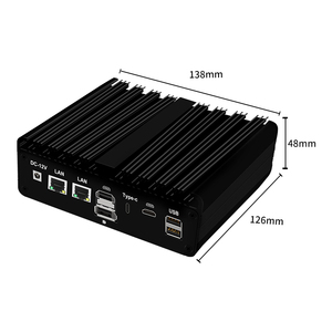 Không Quạt Mini Máy Tính Công Nghiệp Với <span class=keywords><strong>Intel</strong></span> 4th Gen Công Suất Thấp Bộ Vi Xử Lý Kép 1gbe 8111H Cổng Kép DB9 Com Cổng H30-1168-2L2C - Product Image 2