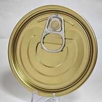 Vente en gros d'usine 214 #   Couverture de boîte en fer blanc de 69,9 mm à ouverture facile pour viande en conserve