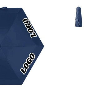 Parasols OEM directement de l'usine, mini parapluies de poche pas chers, pliables en 5 sections, légers, protection UV, avec logo - Product Image 1