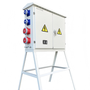 Heavy-Duty White Metal Switchgear Box for Temporary Site Power, IP65 Weatherproof with Safety Lock Distribution box - Product Image 4
