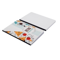 Carnet de notes en carton sublimable Qualisub, surface mate, best-seller, format A5, pages vierges