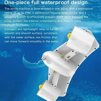 60mins Scooter de mer sous-marin 3.6mph double moteur 1.8 M/S équipement de plongée hélice sous-marine pour la plongée en apnée