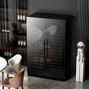 Enfriador de Vino Comercial Premium de Gran Capacidad para 300 Botellas, Refrigerador de Doble Zona para Botellero - Product Image 1