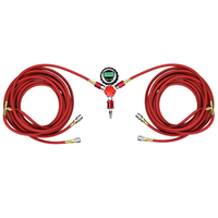 Kit de gonflage/dégonflage de pneus robuste à double tête avec écran LCD et moniteur de pression des pneus pour MPV/Voiture, embout rapide en plastique pour valve