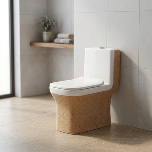 Inodoro de descarga de cerámica blanca de una pieza sanitario moderno estándar de América del Sur para baño de hogar y hotel para Villa y lavabo - Product Image 1