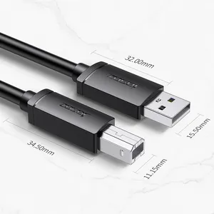 Jasoz Wholesale Hot Selling 480Mbps USB2.0 A To B Male AM/BM Nickel Plated Printer Usb Cable