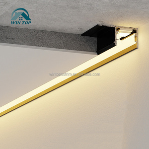 Profilo LED in Alluminio Incassato per Illuminazione Lineare, Copertura per Cartongesso, Battiscopa LED in Alluminio per Soffitti - Product Image 5