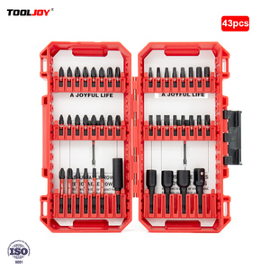 43pcs chuyên nghiệp Screwdriver tác động bit thiết lập với ổ cắm adapter cho chế biến gỗ và sửa chữa - Product Image 1
