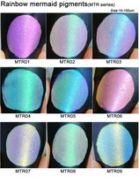 MCESS Gratis-Muster Kosmetik-Chamäleon Multichrom Loses Pigment Mica-Pulver Hochpigmentierter Duochrom-Lidschatten