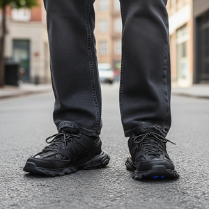 Chaussures de sport de luxe tendance rétro, tendance de la mode, chaussures de créateur Track 3.0 à LED - Product Image 4