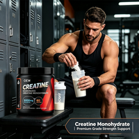 Créatine monohydrate micronisée OEM en poudre, sans saveur, 5000 mg par portion, 300 g (10,7 oz), complément alimentaire pour la nutrition sportive et la remise en forme
