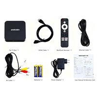 Android TV Box 4GB+64GB 4K HDR Android 9.0 IPTV 2026 con Control Remoto por Voz BT WIFI5