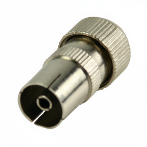 ขั้วต่อโคแอกเซียลตัวเมีย โลหะสีเงิน อะแดปเตอร์ RF ชนิด F - Product Image 3