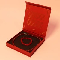 Mini boîte à bijoux portable de luxe en papier pour bracelets, colliers, bagues personnalisées, emballage cadeau
